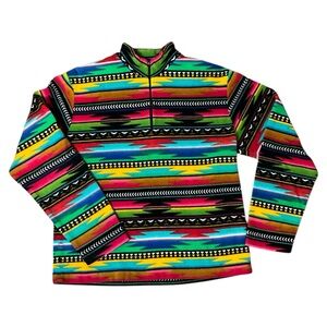 Handmade Strahan Vintage Southwest Unisex Fleece Multi Color Large